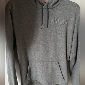 grey puma hoodie